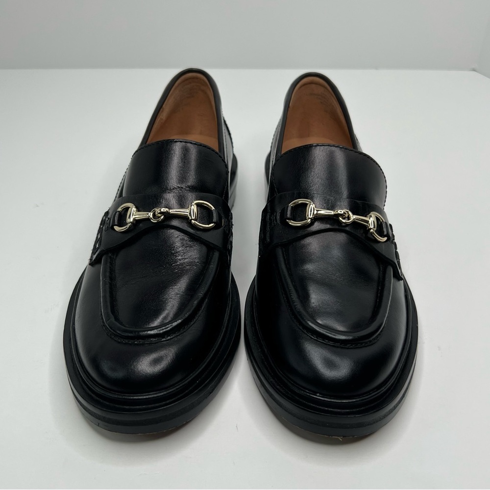 Madewell The Vernon Bit Hardware Loafer in Leather in True Black Size 6 - Picture 7 of 15